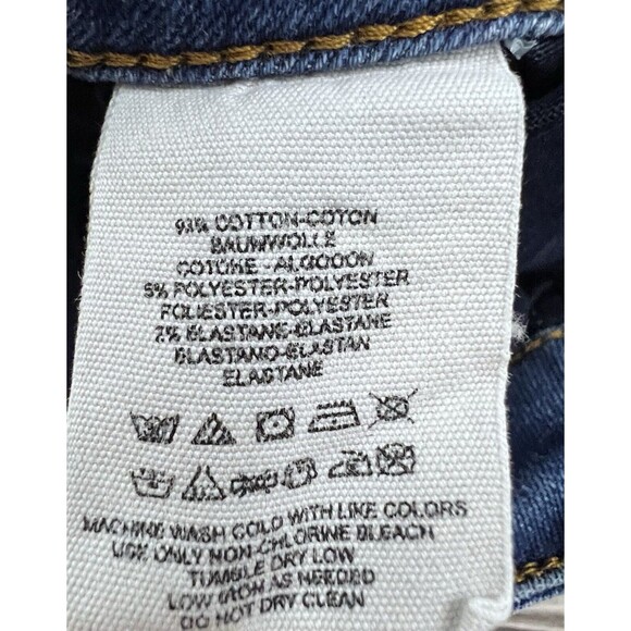 Free People Jeans Raw Bootcut Raw Hem Mid Rise Blue 29/27 Festival Boho Hippie - Picture 13 of 13